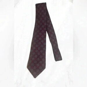 Harry Rosen  purple grey geometric 100% silk neck tie